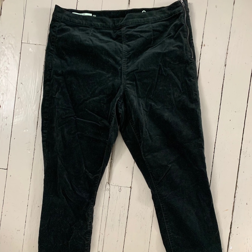 GAP Emerald Green Velvet Skinny Pant- 33 - Picture 3 of 5